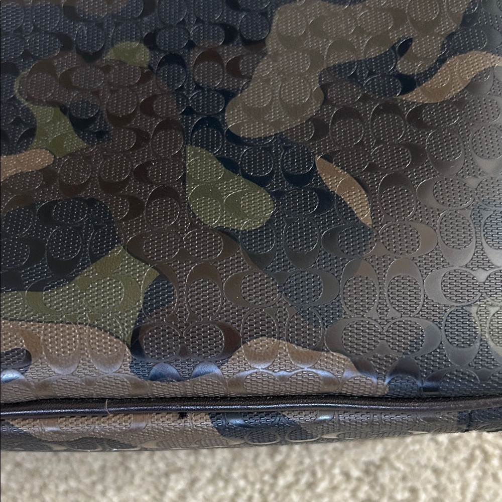 Coach Camouflage Heritage Crossbody Messenger Bag - Green/Brown - Picture 14 of 16